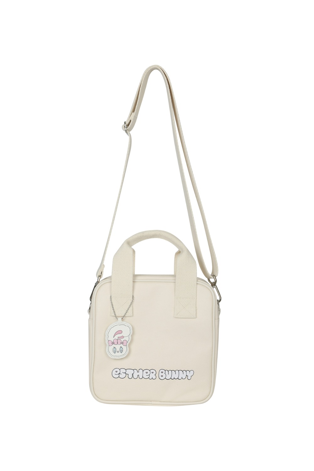 ESTHER BUNNY CANVAS TOTE BAG_Ivory