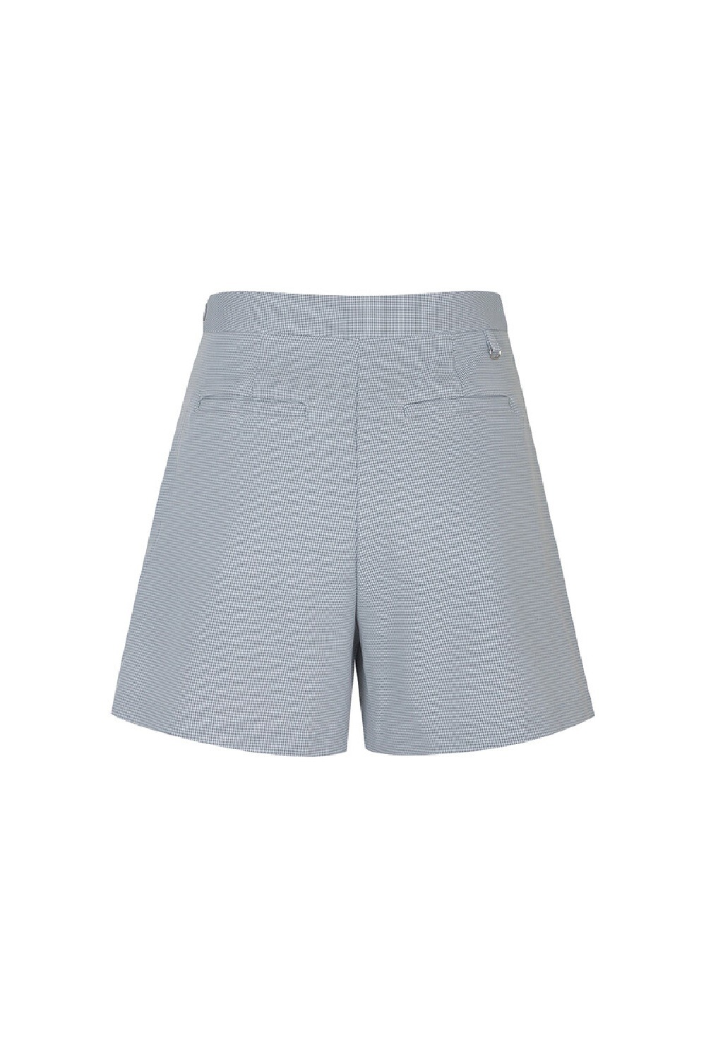 ESSENTIAL HOUNDSTOOTH SHORTS W/INNER PANTS_Grey